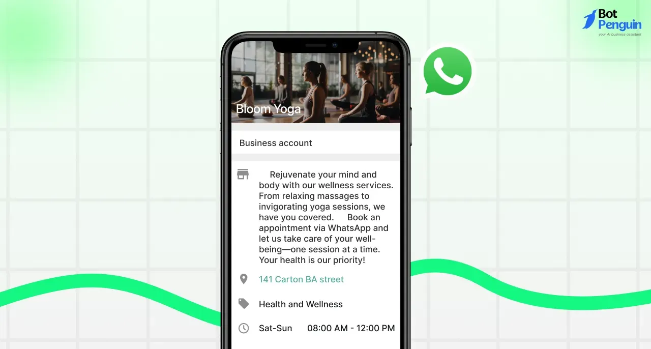WhatsApp Business Description for Medical & Health 